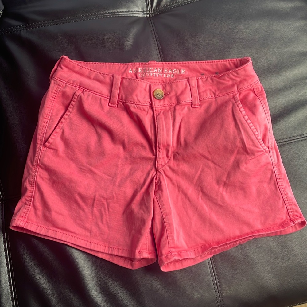 American Eagle Outfitters Pink Size 8 Midi Twill Shorts